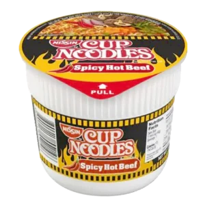 NISSIN CUP NOODLE MINI SPICY HOT BEEF 48/40g