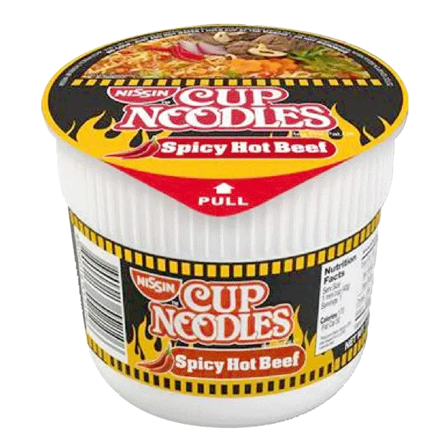 NISSIN CUP NOODLE MINI SPICY HOT BEEF 48/40g