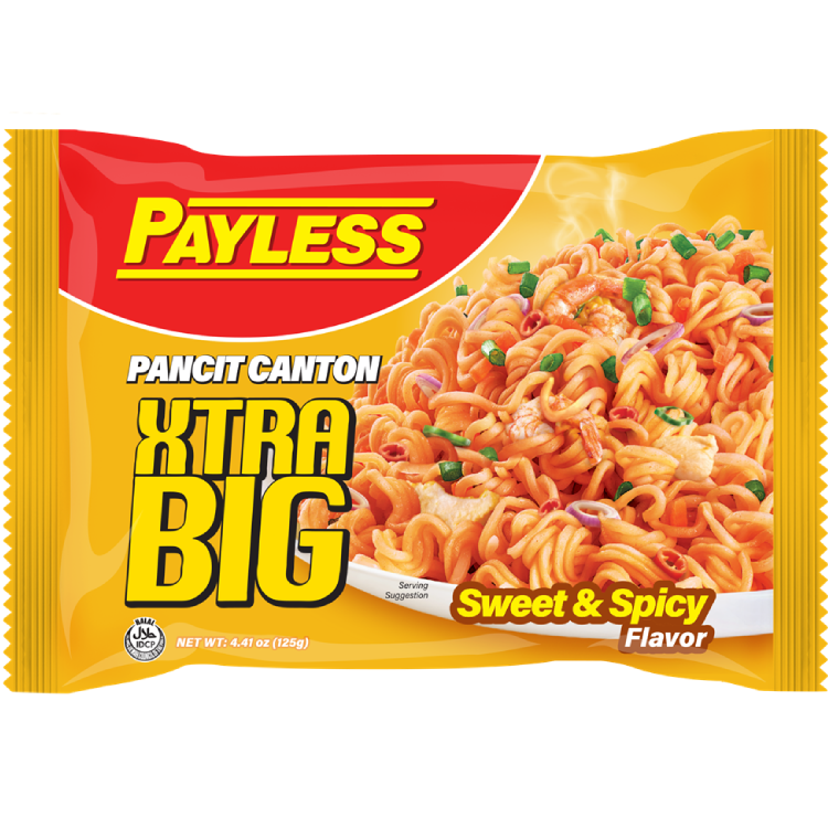 PAYLESS PANCIT CANTON XTRA BIG SWEET SPICY 125G